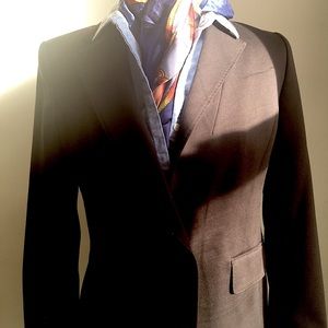 Brown Classic Blazer Anne Klein